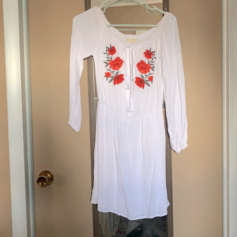 White floral dress